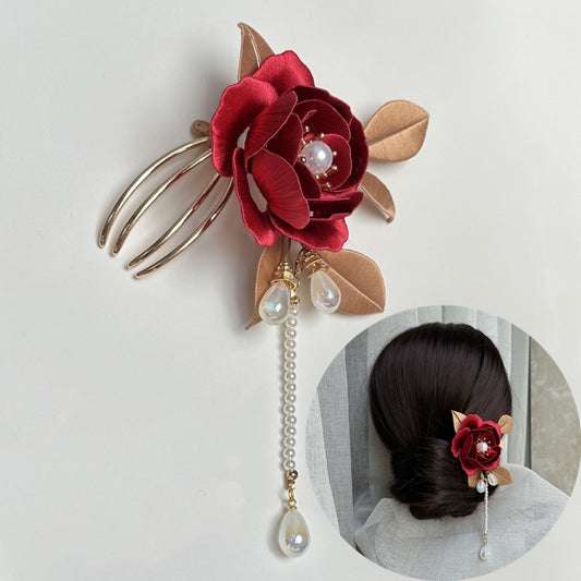 Wuyou Haircomb Chanhua Materials Flowers DIY Kit - Include Detailed Video Tutorial