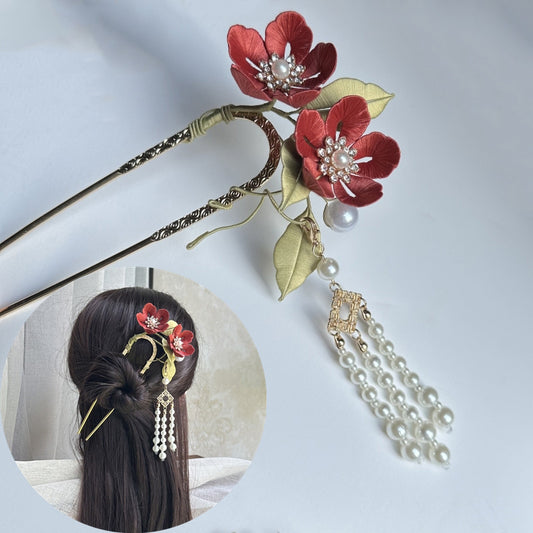 Yunxi Hairpin Chanhua Materials Flowers DIY Kit - Include Detailed Video Tutorial