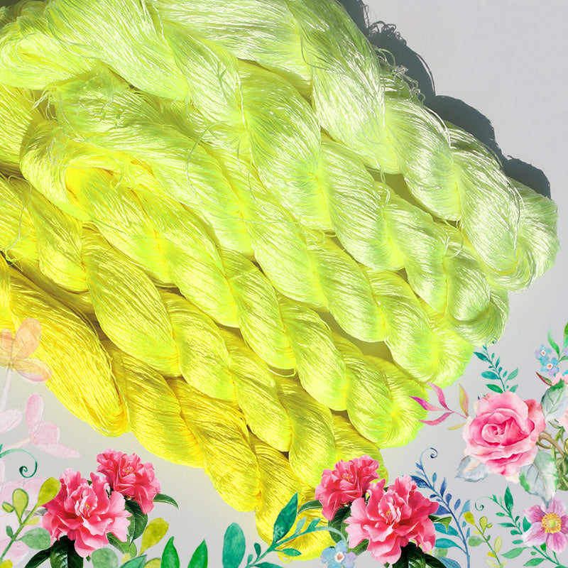 400m Suzhou Embroidery Mulberry Silk Thread(^special yellow01)