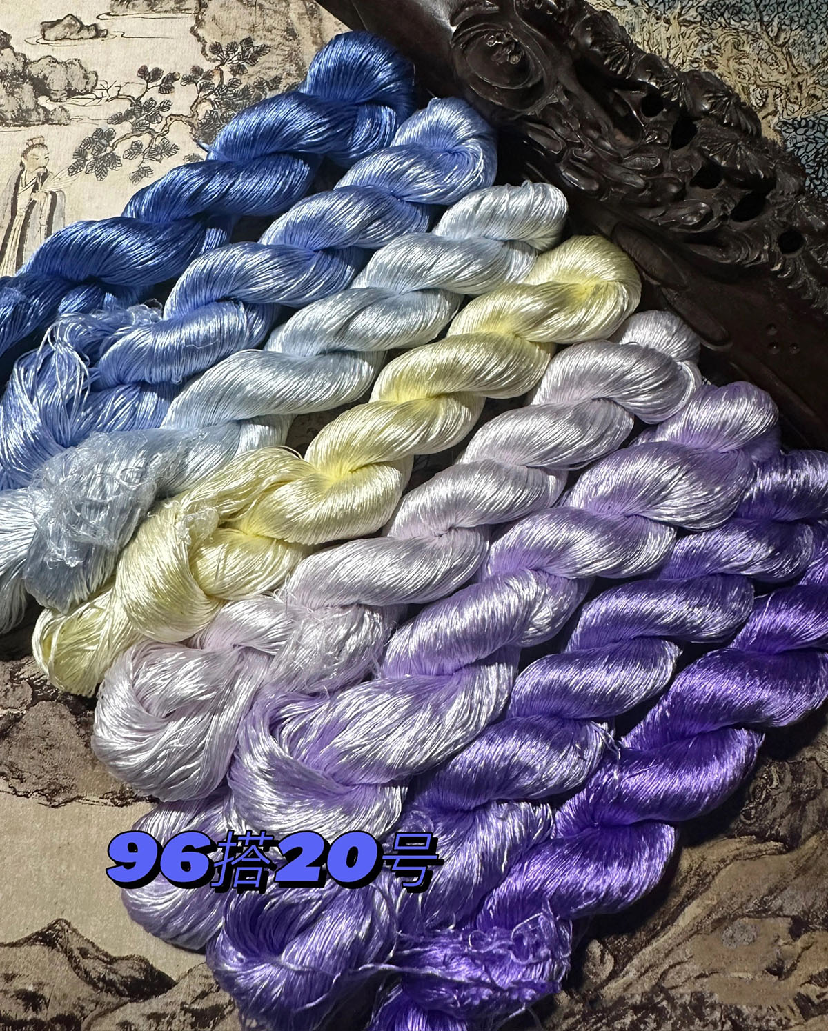 100m Suzhou Embroidery Untwisted Mulberry Silk Thread(#李子柒同款Series)