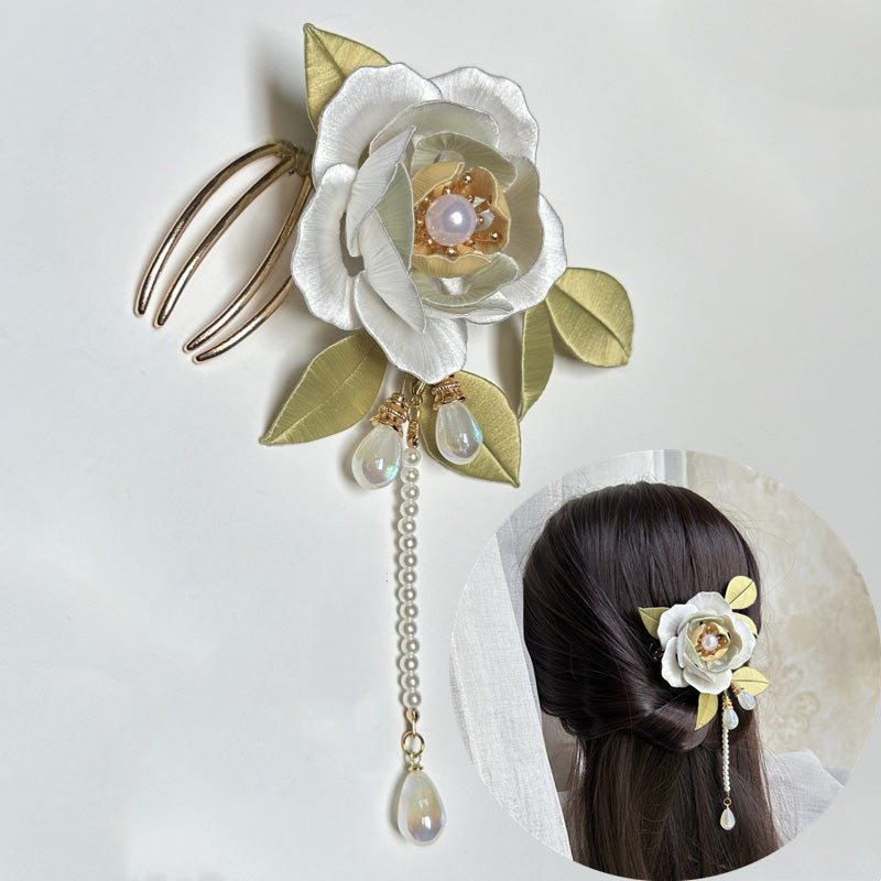 Wuyou Haircomb Chanhua Materials Flowers DIY Kit - Include Detailed Video Tutorial