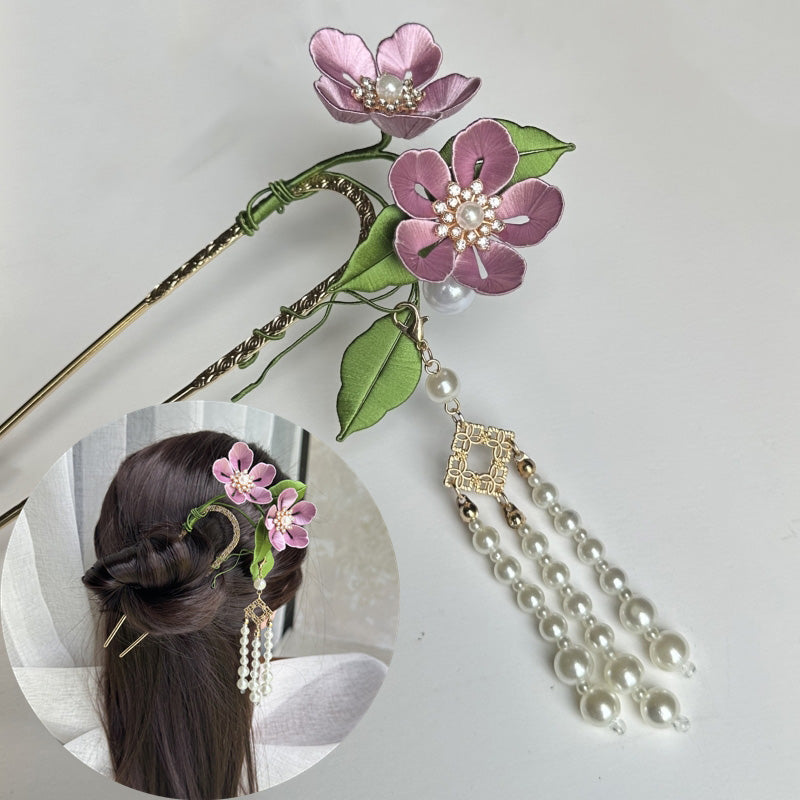 Yunxi Hairpin Chanhua Materials Flowers DIY Kit - Include Detailed Video Tutorial