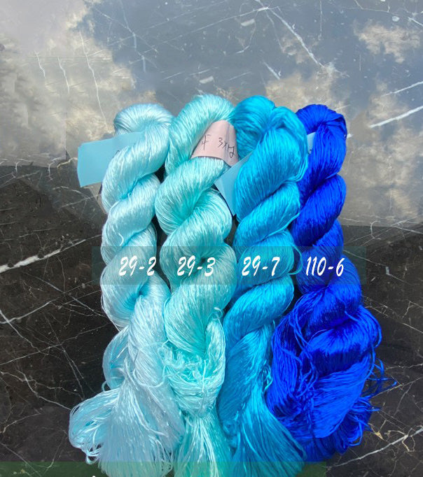 400m Suzhou Embroidery Monofilament Untwisted Mulberry Silk Thread(set29)