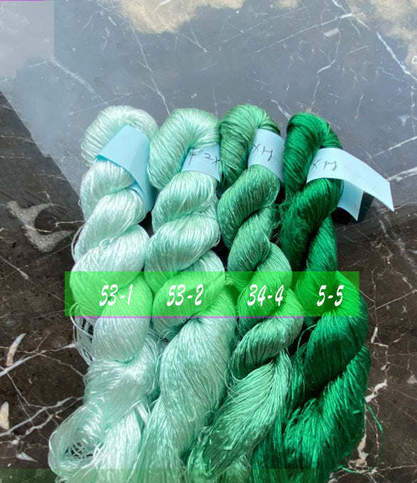 400m Suzhou Embroidery Monofilament Untwisted Mulberry Silk Thread(set53)