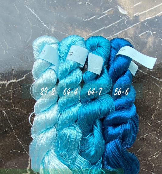 400m Suzhou Embroidery Monofilament Untwisted Mulberry Silk Thread(set64)