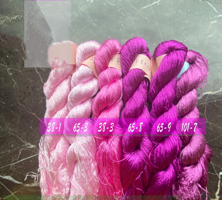 400m Suzhou Embroidery Monofilament Untwisted Mulberry Silk Thread(set65)