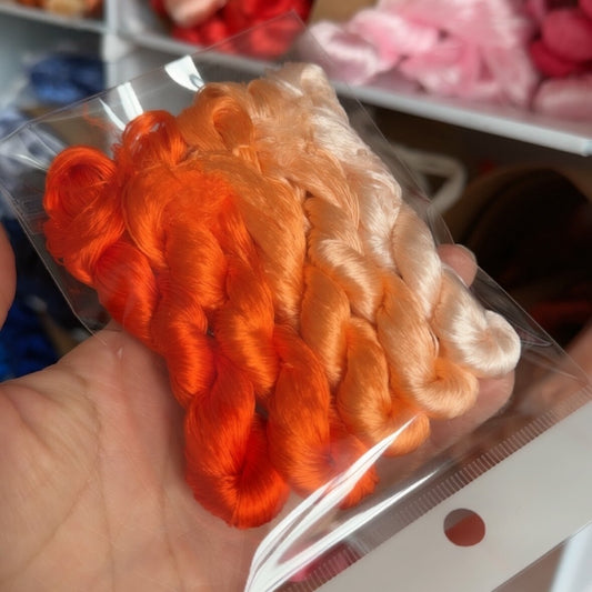 80m Suzhou Embroidery Untwisted Mulberry Silk Thread(#26  80m*5)