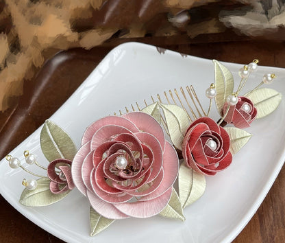 Doukou Haircomb Chanhua Materials Flowers DIY Kit - Include Detailed Video Tutorial