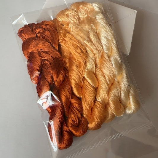 80m Suzhou Embroidery Untwisted Mulberry Silk Thread(#76   80m*6)