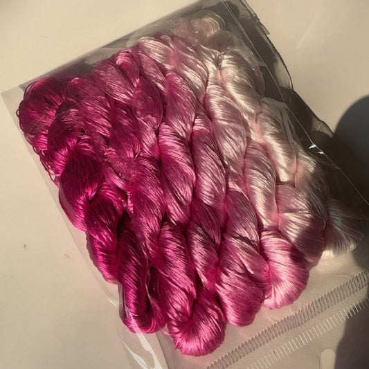 80m Suzhou Embroidery Untwisted Mulberry Silk Thread(#38   80m*6)