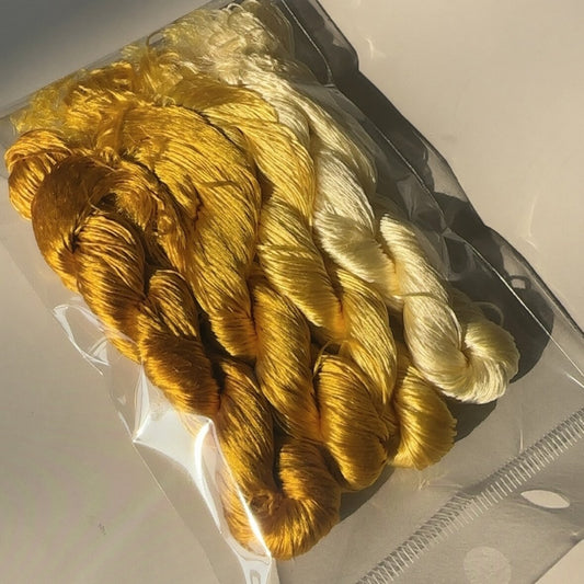 80m Suzhou Embroidery Untwisted Mulberry Silk Thread(#51   80m*4)