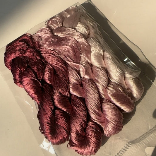 80m Suzhou Embroidery Untwisted Mulberry Silk Thread(#137   80m*5)