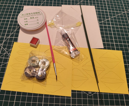 Black Datura Flower Chanhua Materials Flowers DIY Kit - Include Detailed Video Tutorial