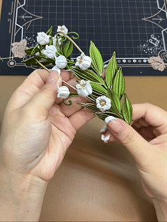 Lily of the Valley Hair Crown Chanhua Materials Flowers DIY Kit - Include Detailed Video Tutorial