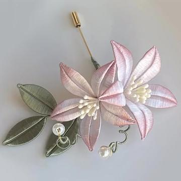 Morning Glory Brooch Chanhua Materials DIY Kit - Include Detailed Video Tutorial