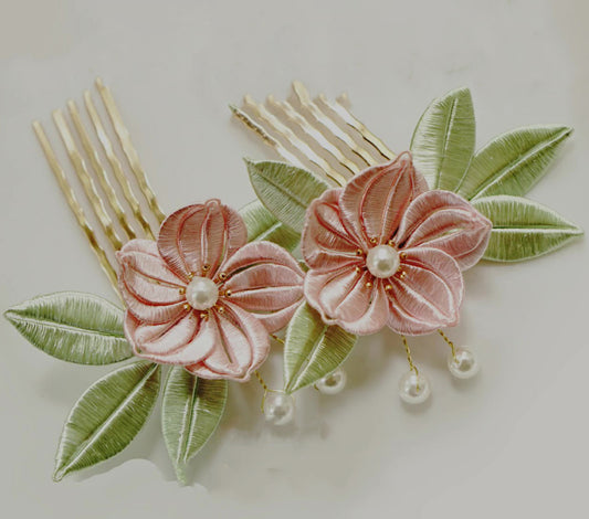 Xiaoyue Haircomb Chanhua Materials Flowers DIY Kit - Include Detailed Video Tutorial