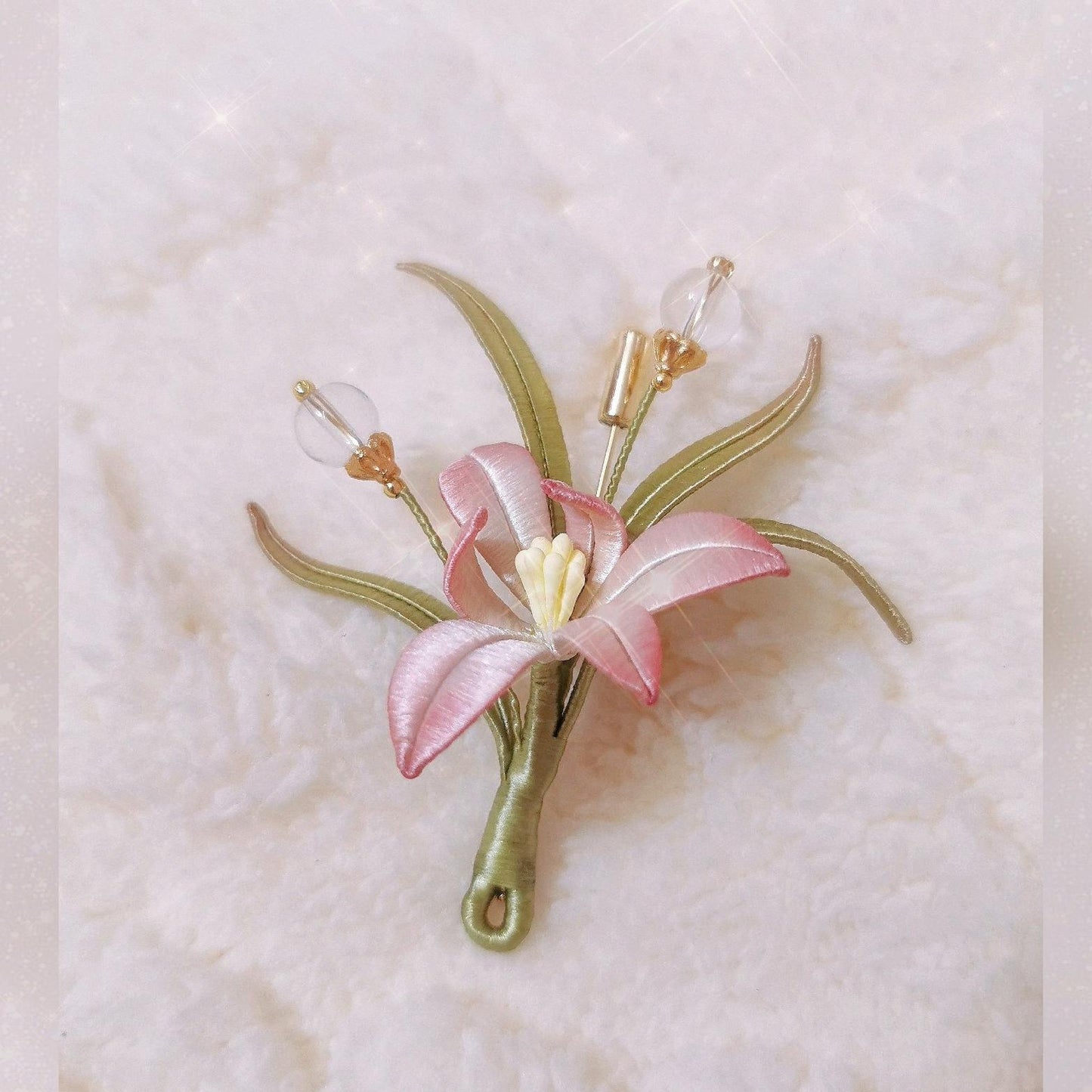 Orchid Handmade Brooch - Silk Brooch(Chanhua)