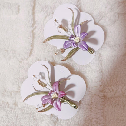 Orchid Handmade Brooch - Silk Brooch(Chanhua)