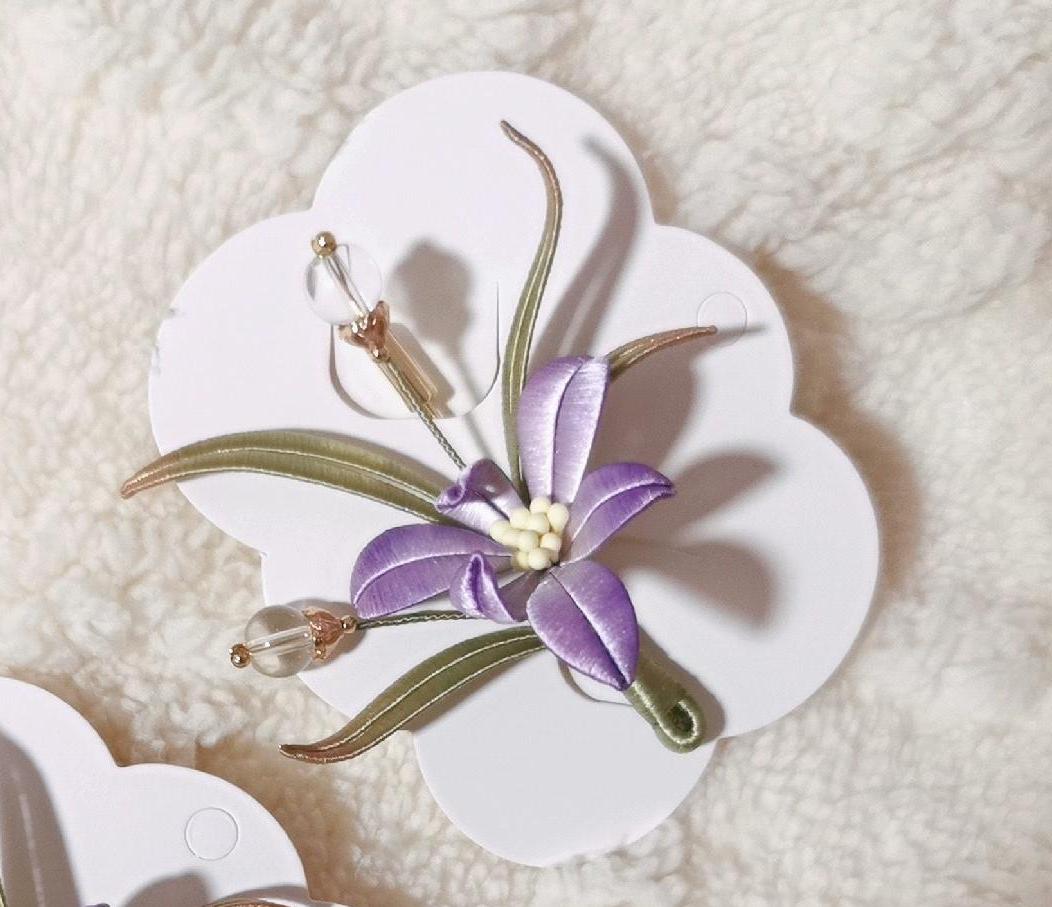 Orchid Handmade Brooch - Silk Brooch(Chanhua)