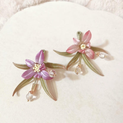 Orchid Handmade Brooch - Silk Brooch(Chanhua)