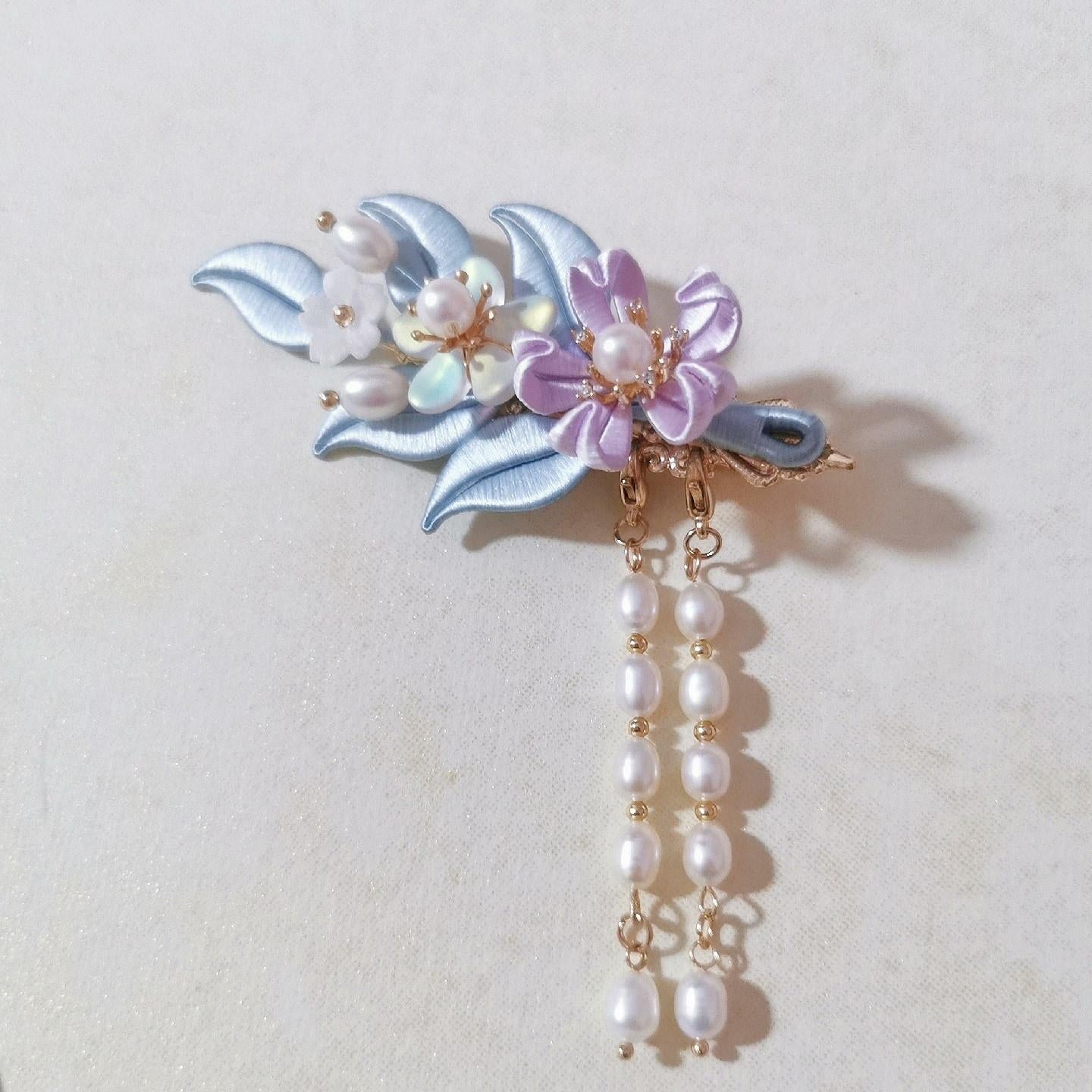 Qianzhi Handmade Hairclip - Silk Hairclip(Chanhua)