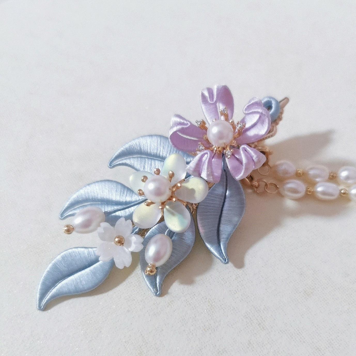 Qianzhi Handmade Hairclip - Silk Hairclip(Chanhua)