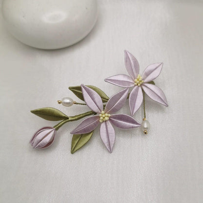 Balloonflower Handmade Hairpin - Silk Hairpin(Chanhua)