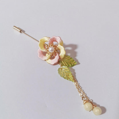 Youran Handmade Brooch - Silk Brooch(Chanhua)