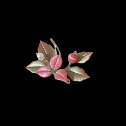 Jingwu Handmade Brooch - Silk Brooch(Chanhua)