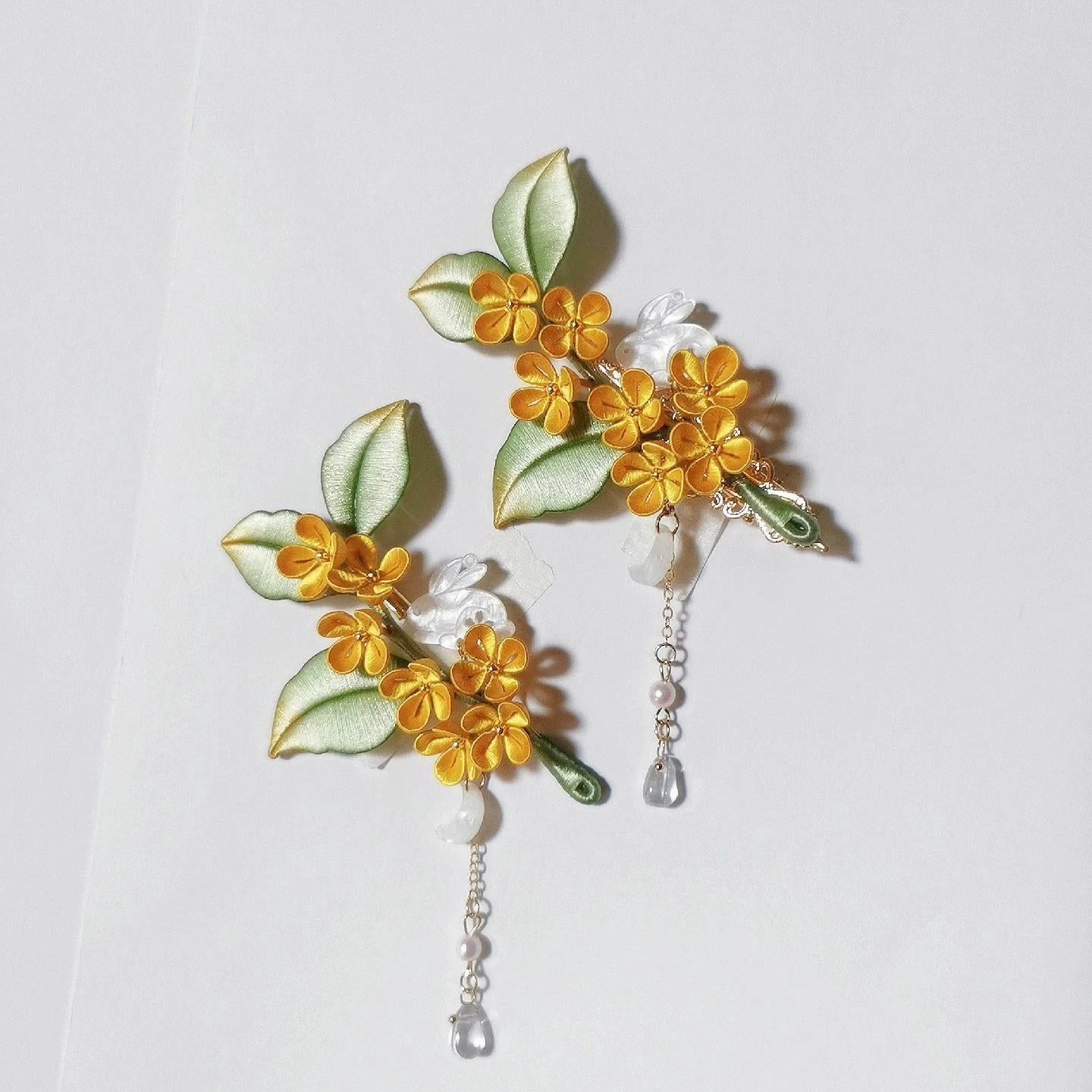 Laurel Bespoke Brooch - Silk Brooch(Chanhua)