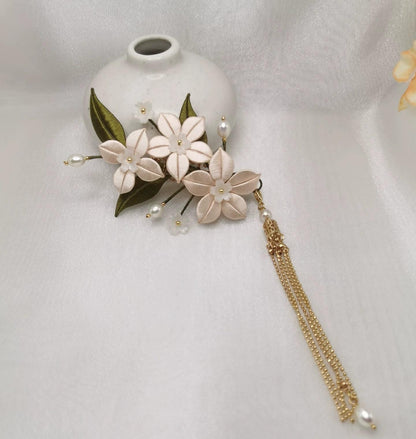 Weijin Bespoke Brooch - Silk Brooch(Chanhua)