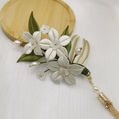 Weijin Bespoke Brooch - Silk Brooch(Chanhua)