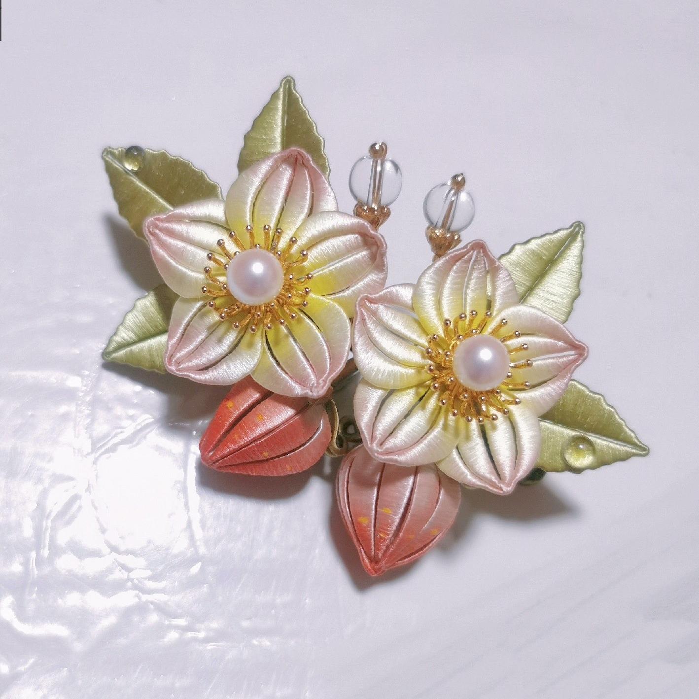 Strawberry Bespoke Hairclip - Silk Hairclip(Chanhua)