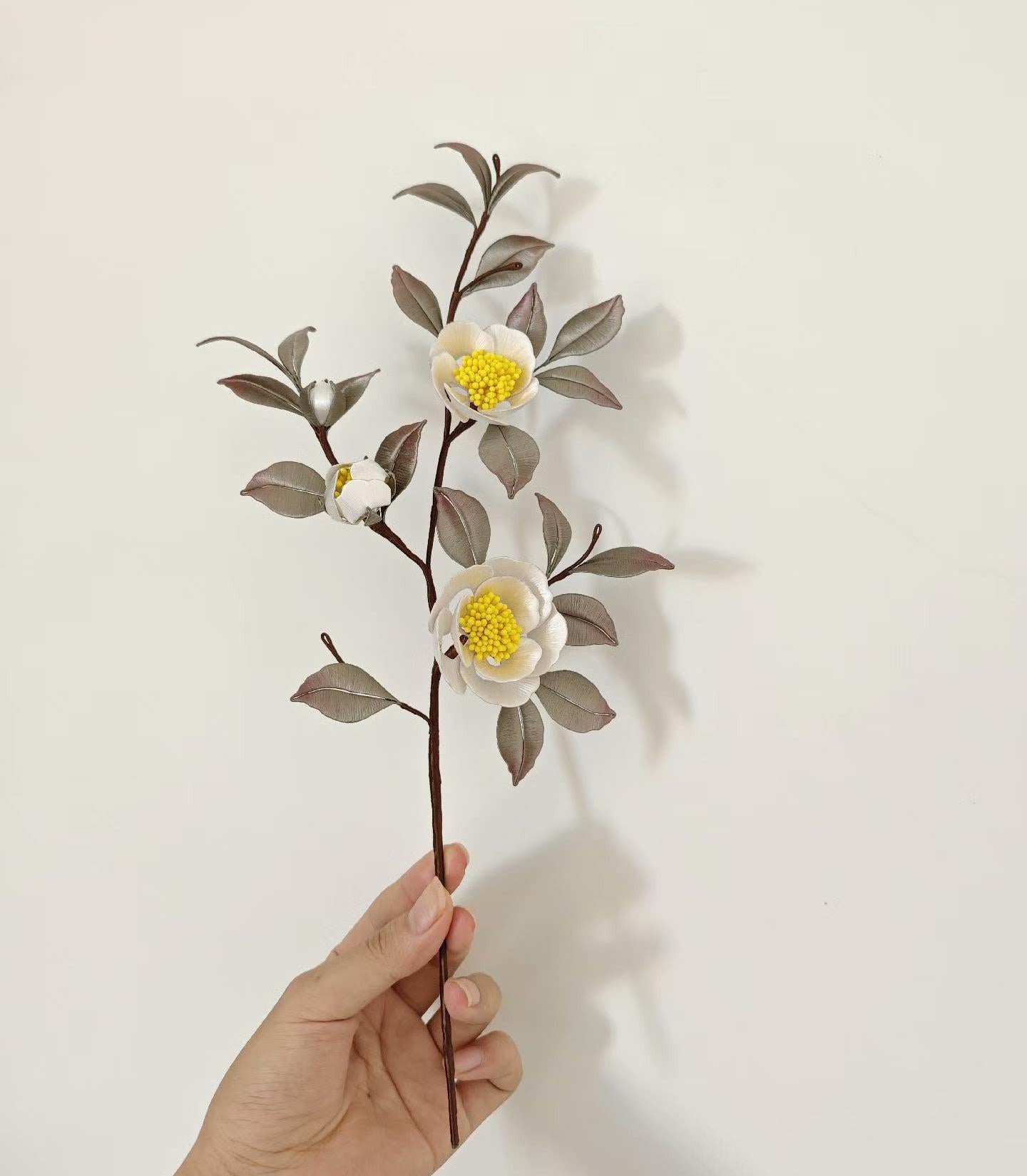 Camellia Branch Bespoke Display - Silk Display(Chanhua)