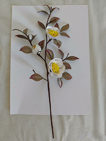 Camellia Branch Bespoke Display - Silk Display(Chanhua)