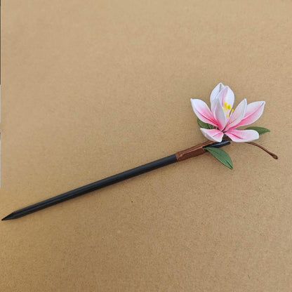 Magnolia Handmade Hairpin - Silk Hairpin(Chanhua)