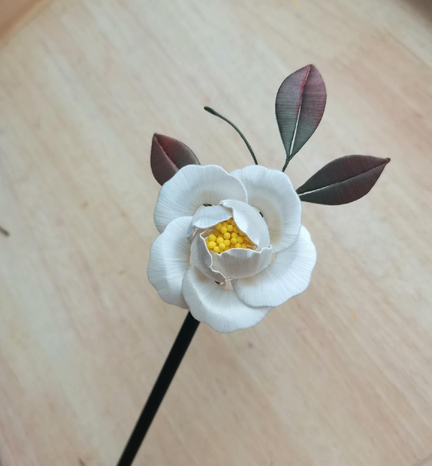 Camellia Handmade Hairpin - Silk Hairpin(Chanhua)