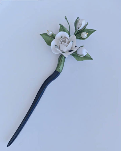 Jasmine Handmade Hairpin - Silk Hairpin(Chanhua)