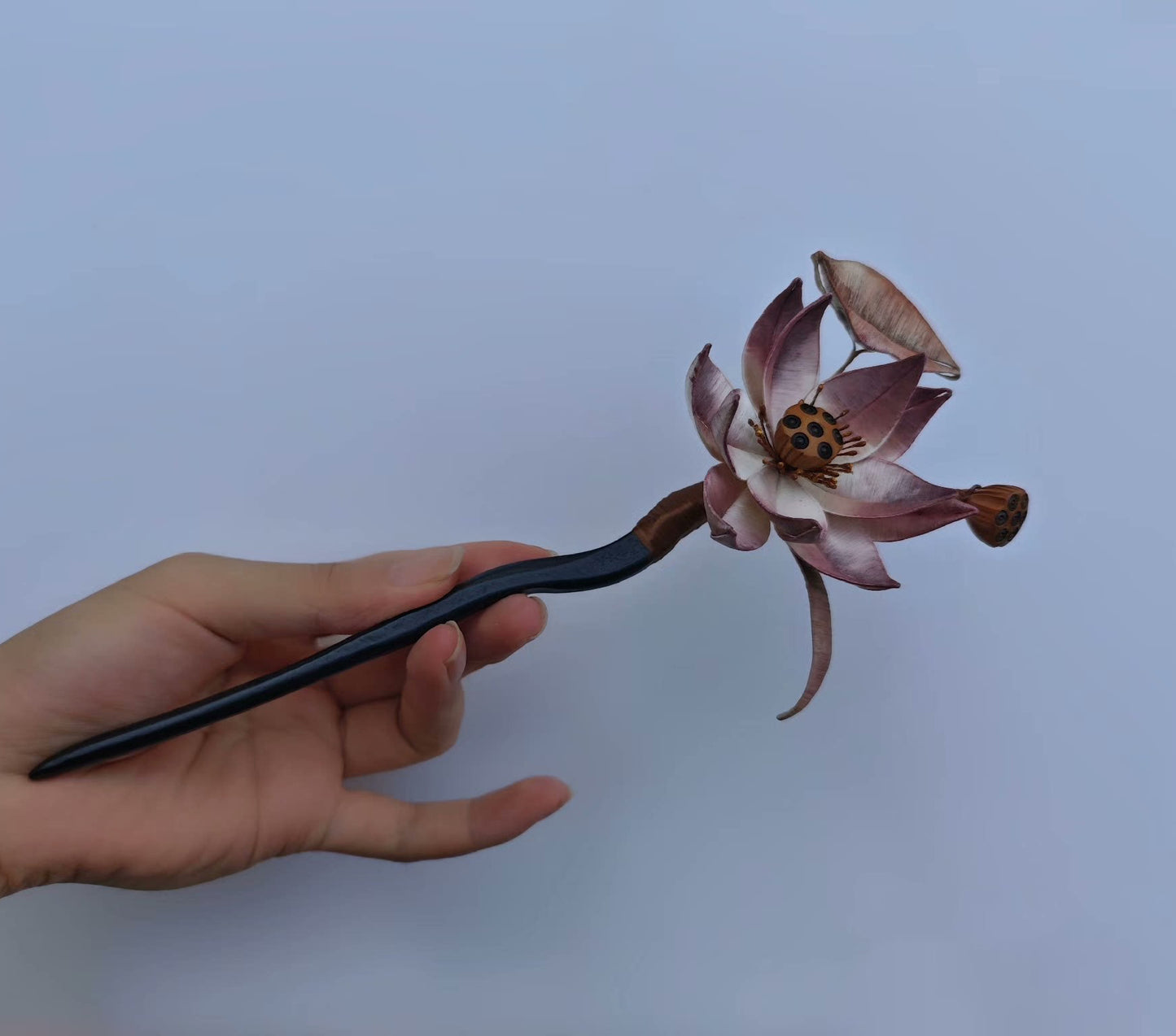 Lotus Handmade Hairpin - Silk Hairpin(Chanhua)