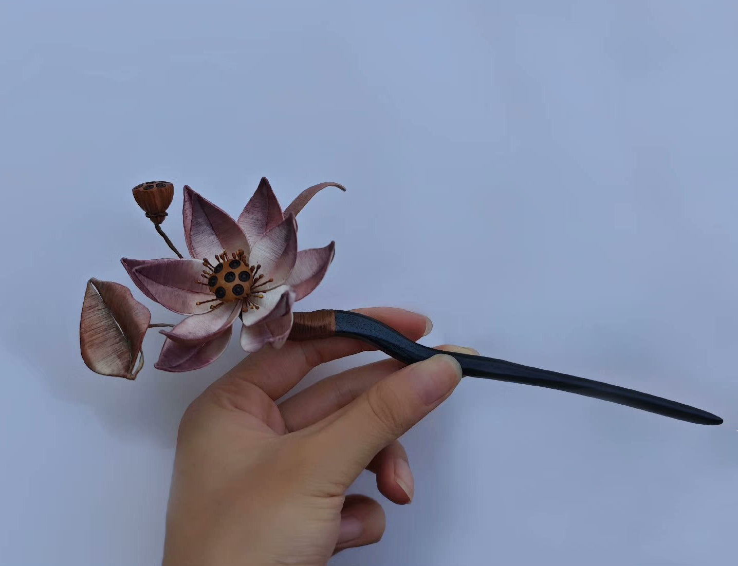 Lotus Handmade Hairpin - Silk Hairpin(Chanhua)