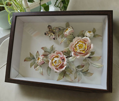 Flower and Butterfly Bespoke Display - Silk Display(Chanhua)