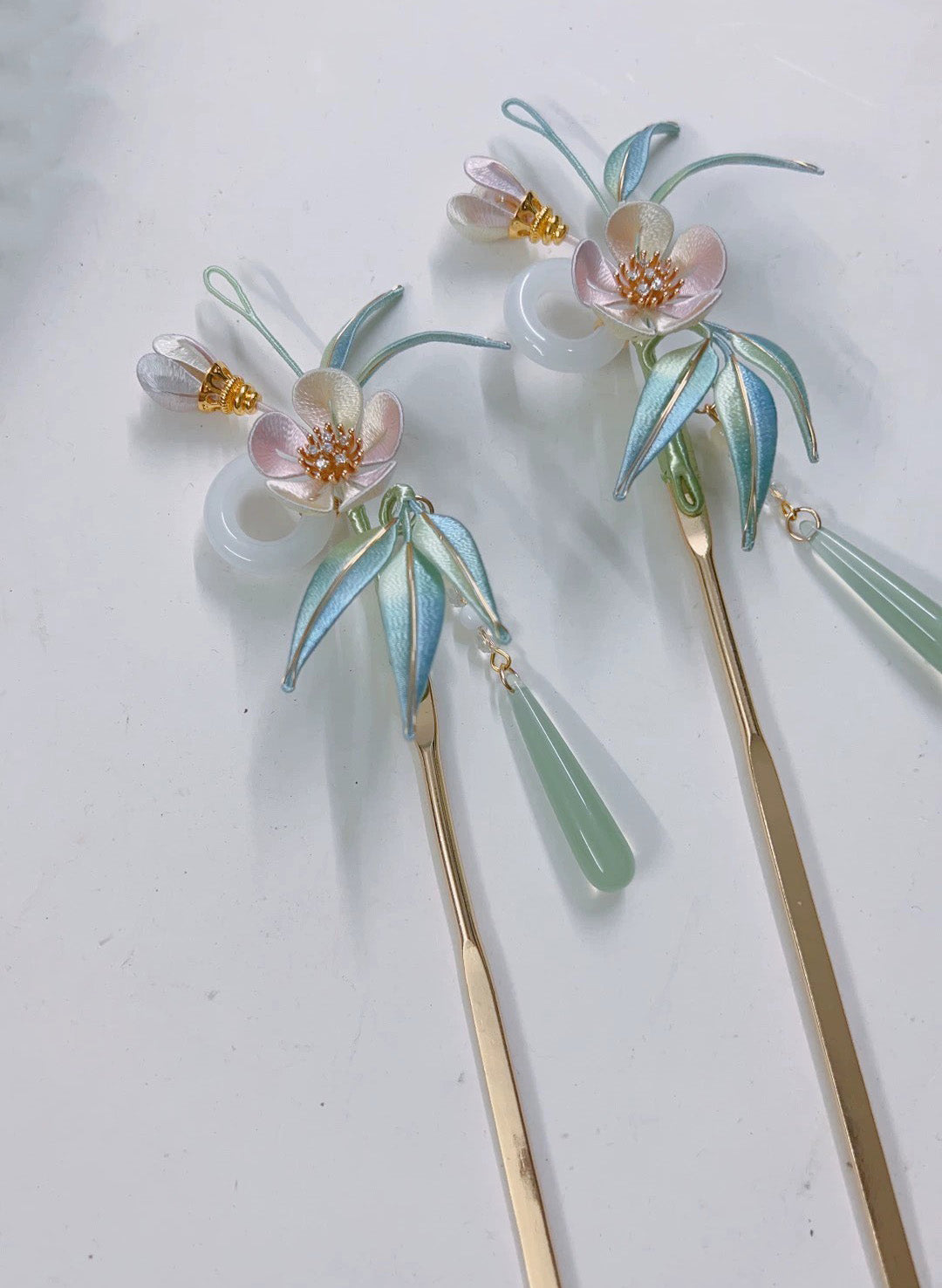 Flower Handmade Hairpin - Silk Hairpin(Chanhua)