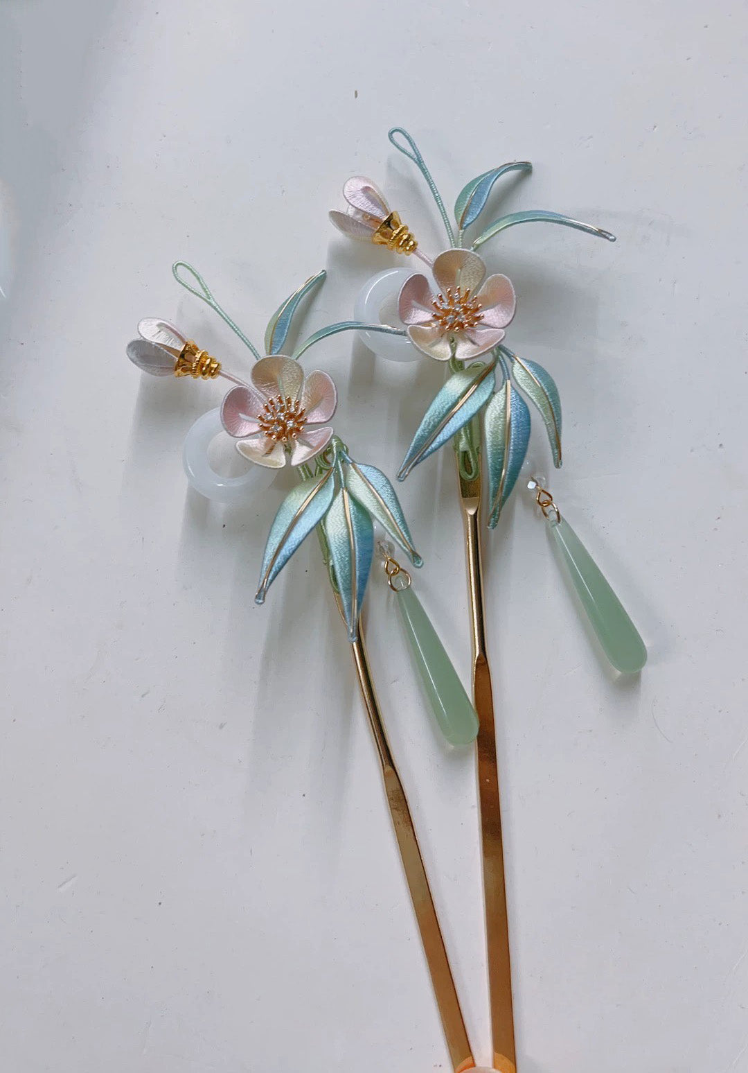 Flower Handmade Hairpin - Silk Hairpin(Chanhua)