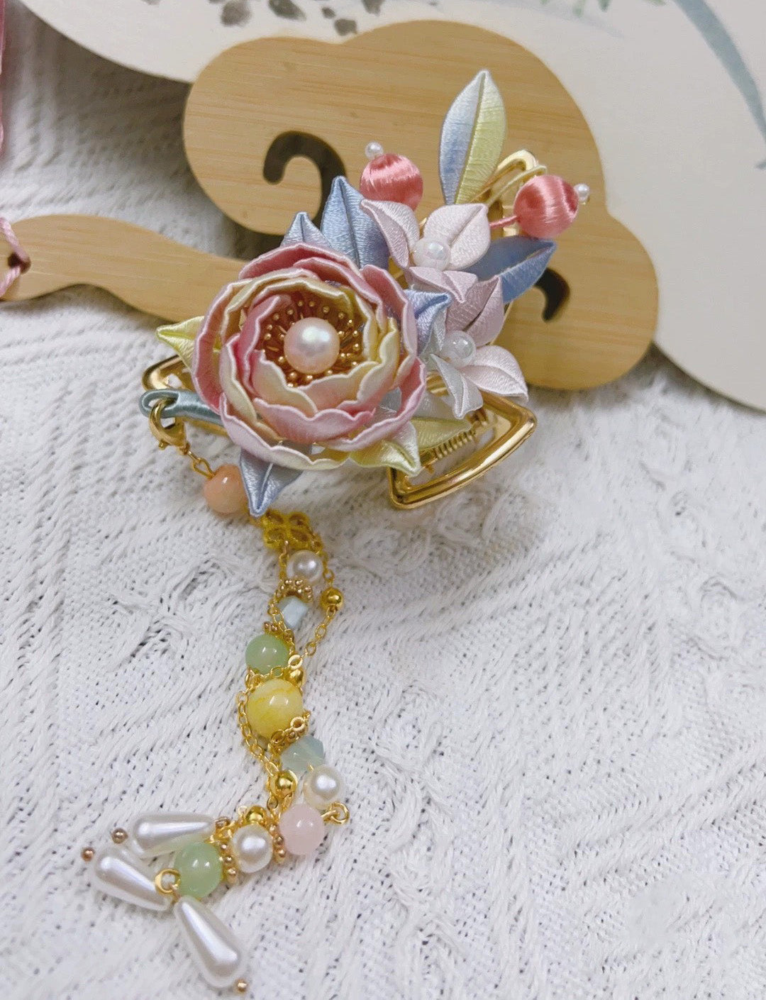 Flower Bespoke Hairclip - Silk Hairclip(Chanhua)