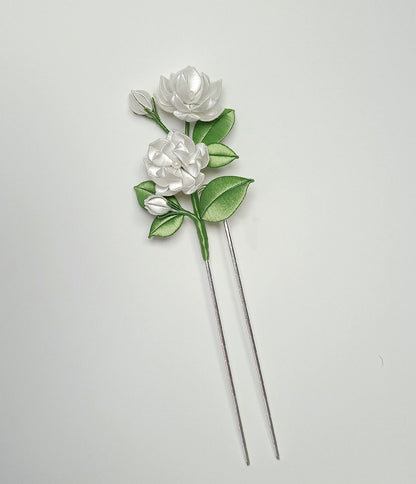 Jasmine Bespoke Hairpin - Silk Hairpin(Chanhua)