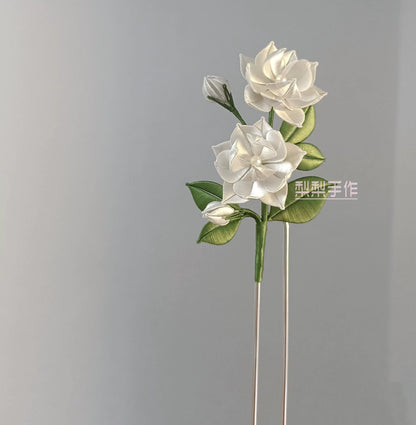 Jasmine Bespoke Hairpin - Silk Hairpin(Chanhua)