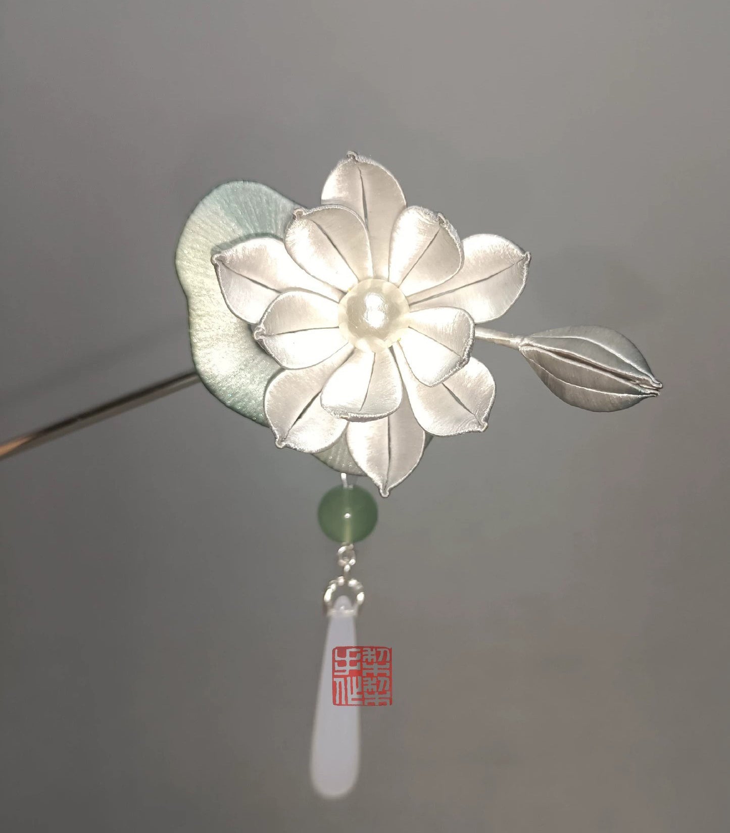 Lotus Bespoke Hairpin - Silk Hairpin(Chanhua)