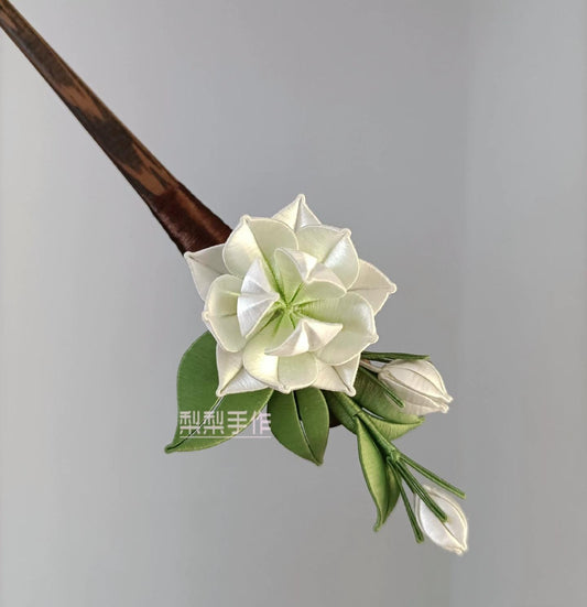 Jasmine Bespoke Hairpin - Silk Hairpin(Chanhua)