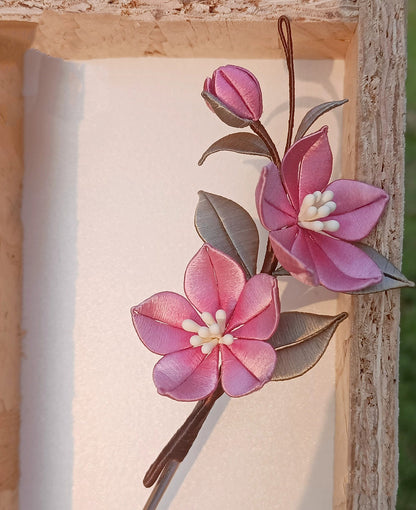 Peach Blossom Bespoke Hairpin - Silk Hairpin(Chanhua)