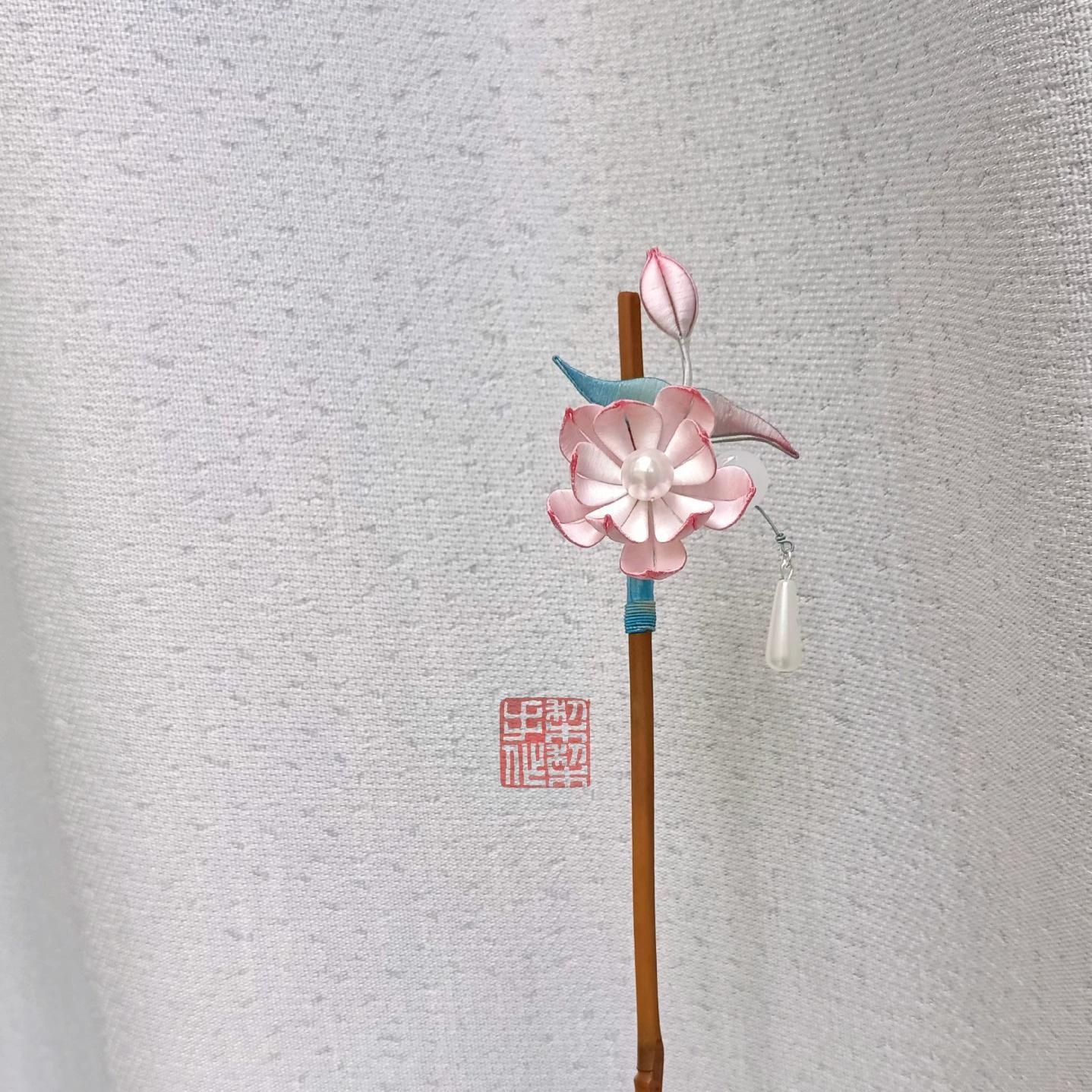 Lotus Bespoke Hairpin - Silk Hairpin(Chanhua)